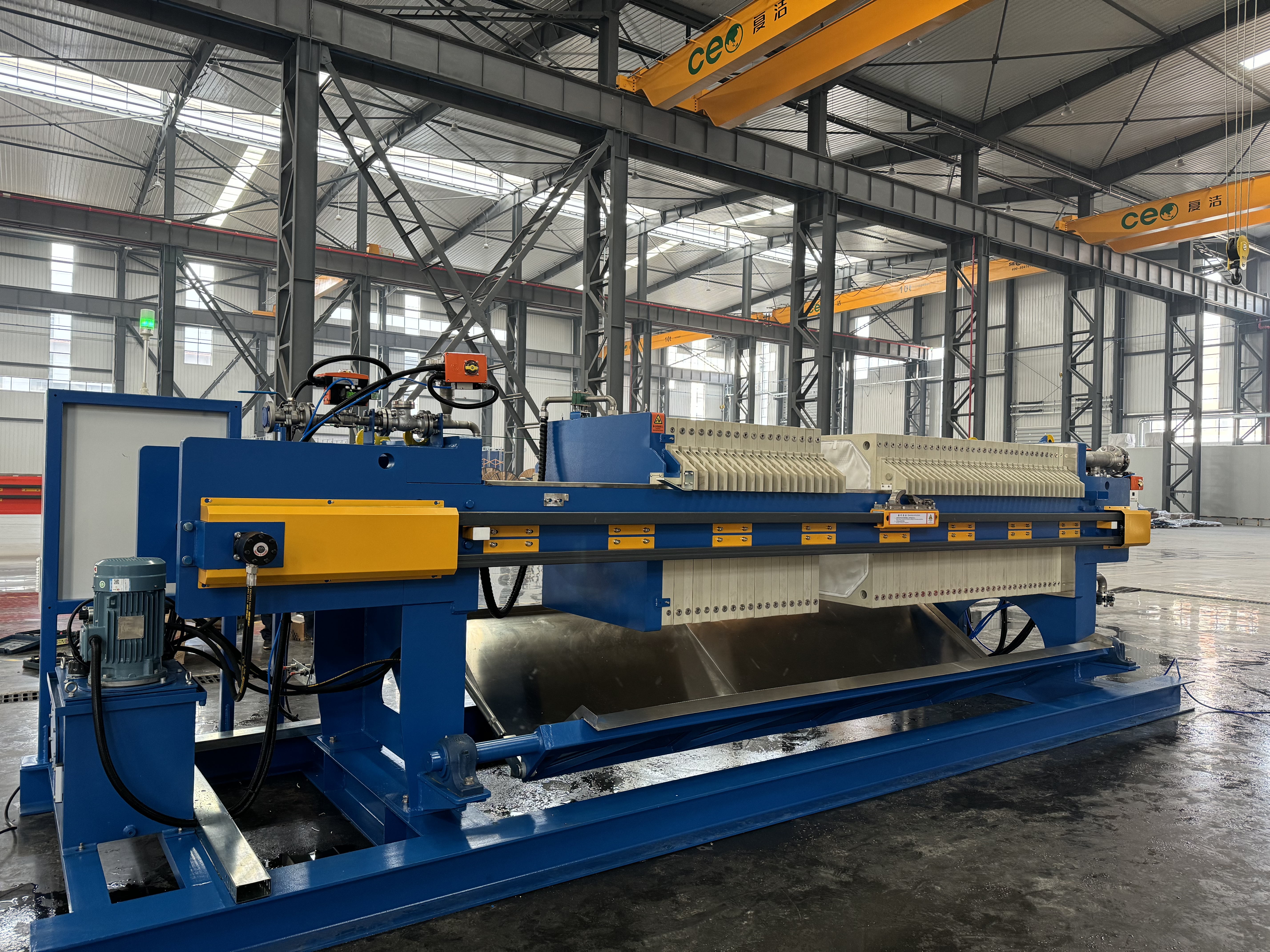 CGR Filter Press with Automatic Drip Tray Device
