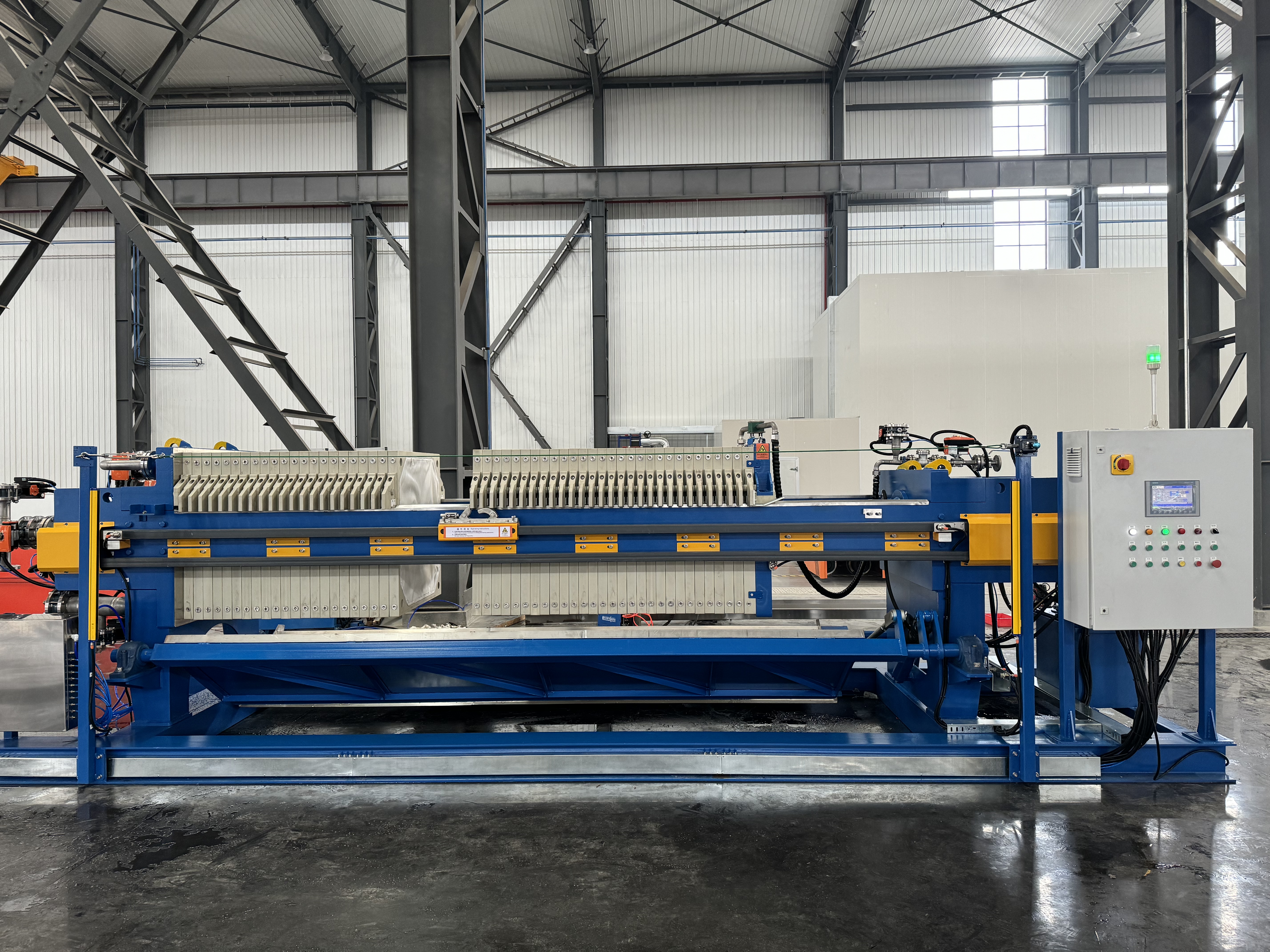 Filter press machine for precious metal mining